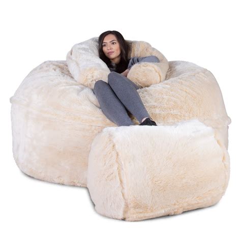 fake fur bean bag chair|luxury foam bean bag chairs.